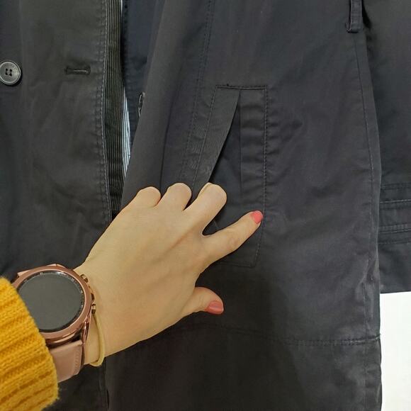 Zara | Lightweight Lined Double Breasted Peacoat - Picture 4 of 12